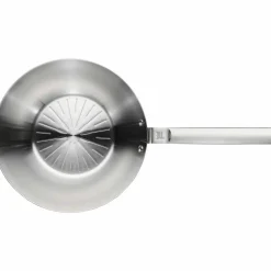 Norden obelagd wokpanna 28 cm, rostfritt stål