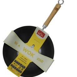 NS wok kolstål svart 36 cm