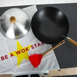 NS wok kolstål svart 36 cm