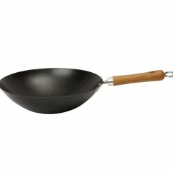 NS wok kolstål svart 36 cm