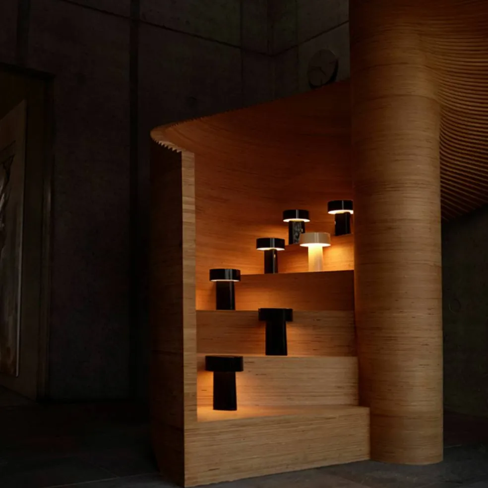Oblong lampa, svart