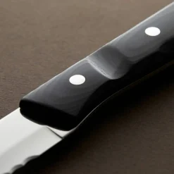 Old Farmer Micarta steakkniv XL 4 st, svart/stål