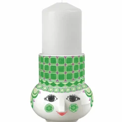 Olga blockljusstake 12 cm, grön