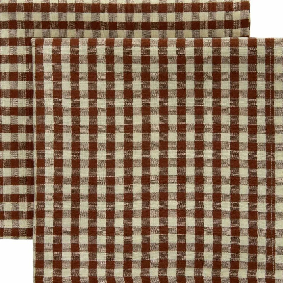 Oliva servett 45×45 cm 2-pack, brun