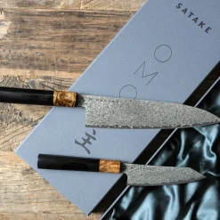 OMO bunka petty skalkniv 12 cm + kockkniv 21 cm