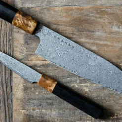 OMO bunka petty skalkniv 9 cm + santokukniv 17 cm