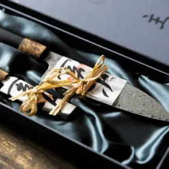 OMO bunka petty skalkniv 9 cm + santokukniv 17 cm