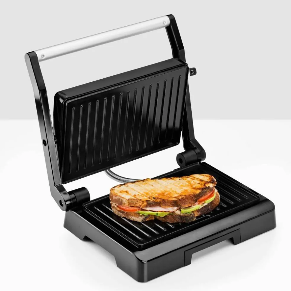 Onyx panini- och smörgåsgrill, svart