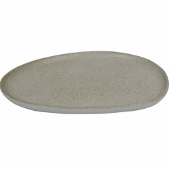 Organic lunchtallrik 24x21 cm, sandy beige