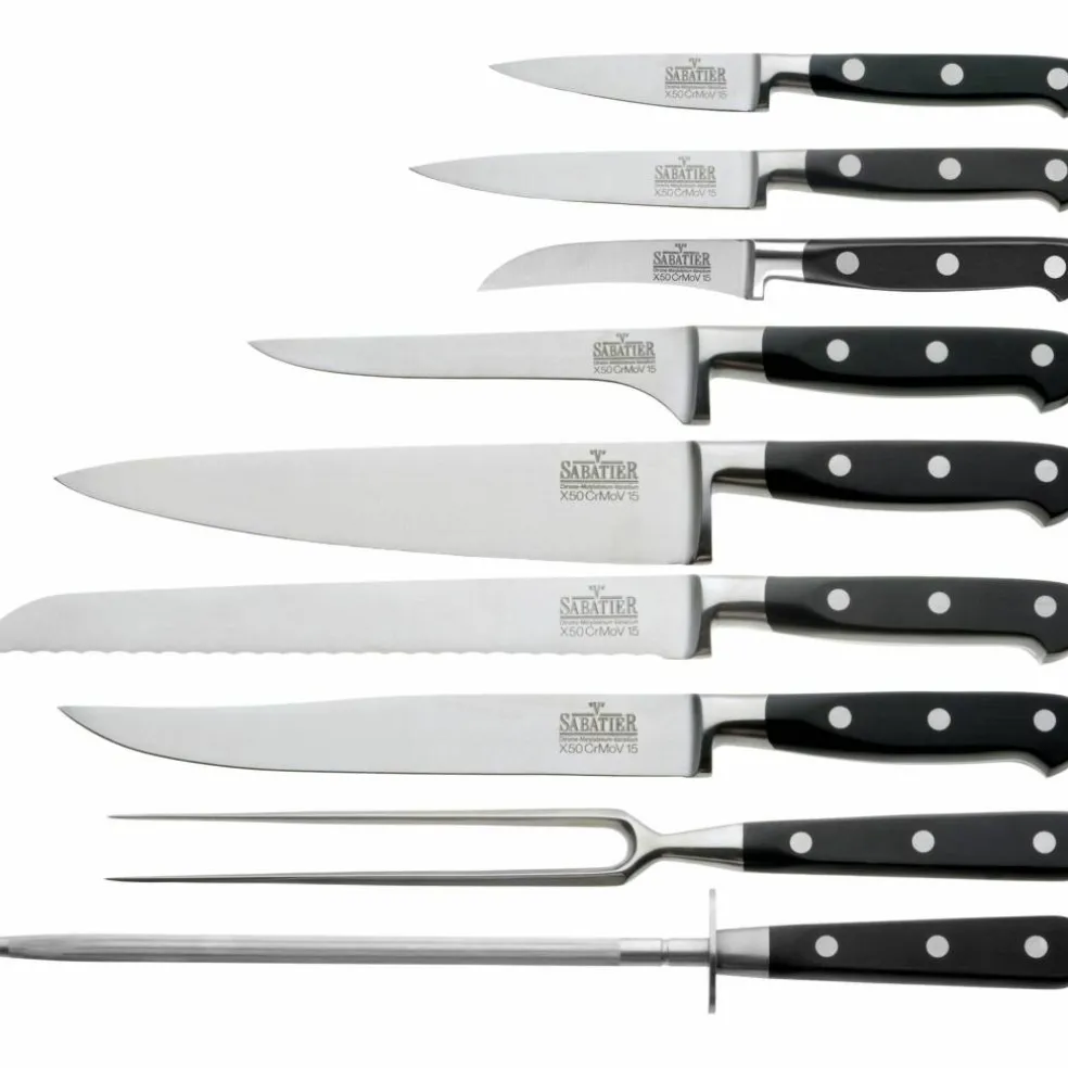 Origin knivset med knivblock, 9 delar