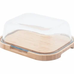 Ostkupa 27x21,5x9,5cm, glas/bambu