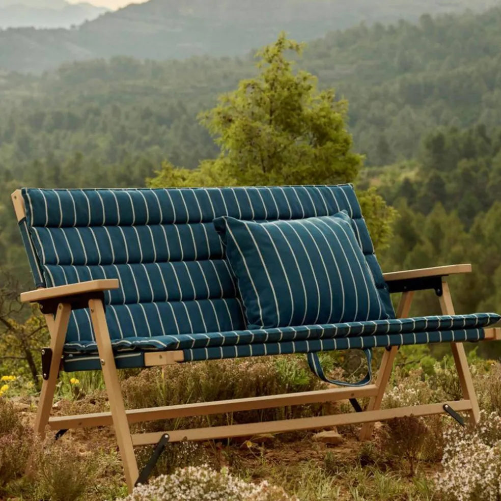 Outdoor Market — soffkudde, blå/beige