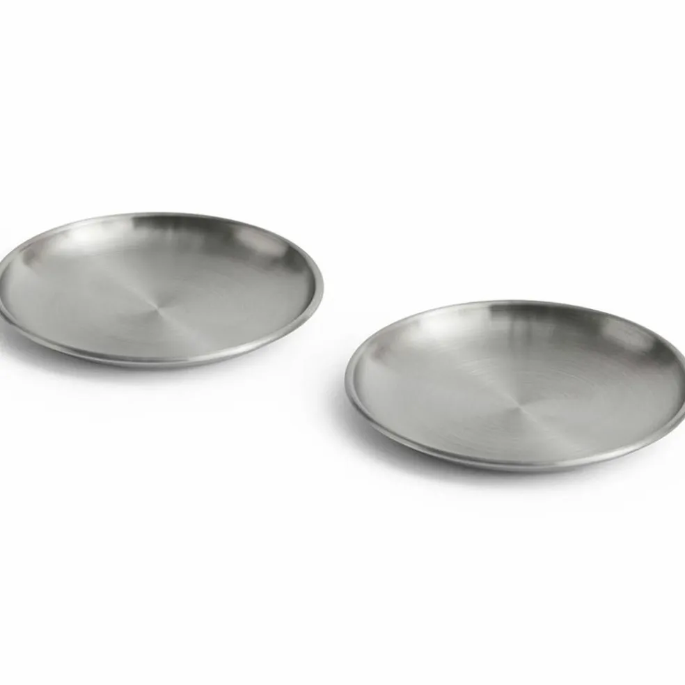 Outdoor Market ståltallrik, medium, 2‑pack