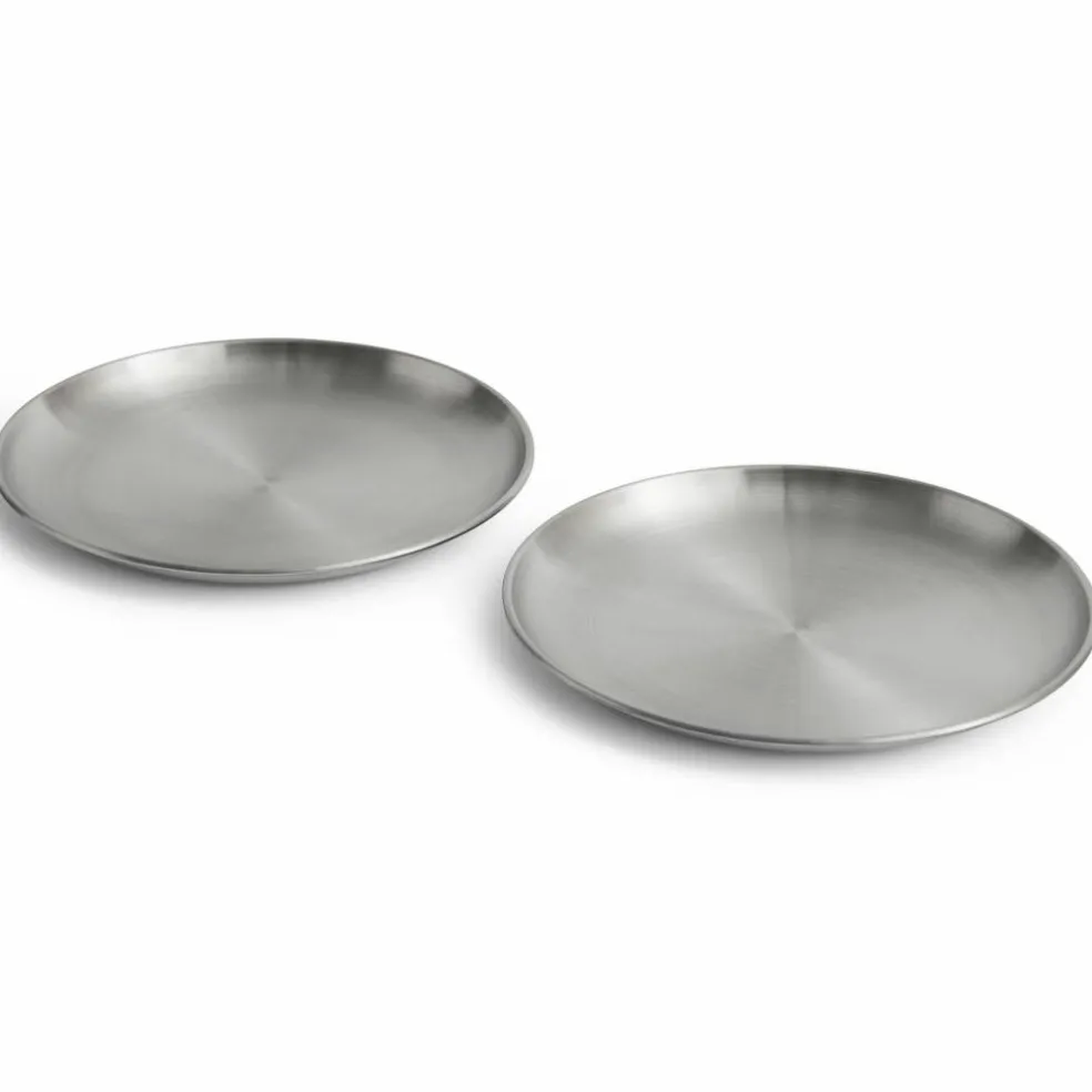 Outdoor Market ståltallrik, medium, 2‑pack