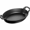 Oval Form/Fat Svart 24 cm 1 l