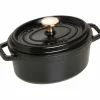 Oval Gryta Svart 17 cm 1 l