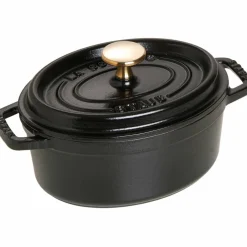 Oval Gryta Svart 17 cm 1 l
