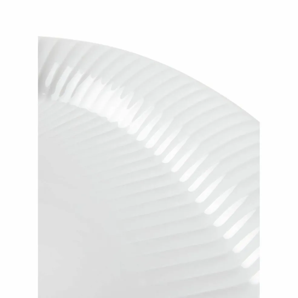 Oval serveringsfat vit, 40 x 22,5 cm
