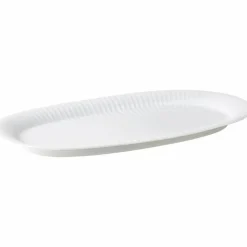 Oval serveringsfat vit, 40 x 22,5 cm