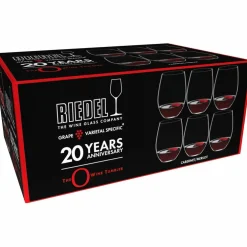O Wine Tumbler Cabernet/Merlot vinglas 6-pack 20-årsjubileum