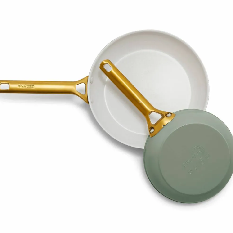 Padova stekpanneset 24 + 28 cm, mossgrön