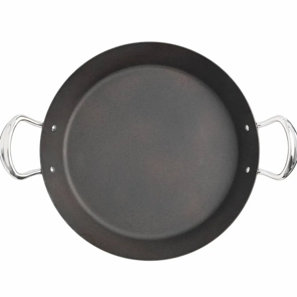 Paellapanna 30 cm, kolstål