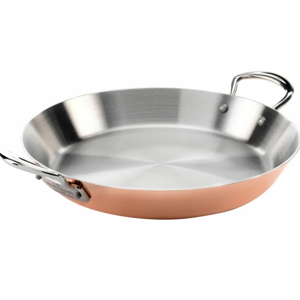 Paellapanna 30 cm, koppar