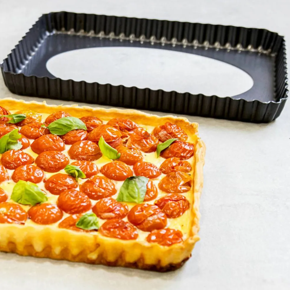 Pajform rektangulär med Löstagbar Botten Non-stick 21 cm x 31 cm