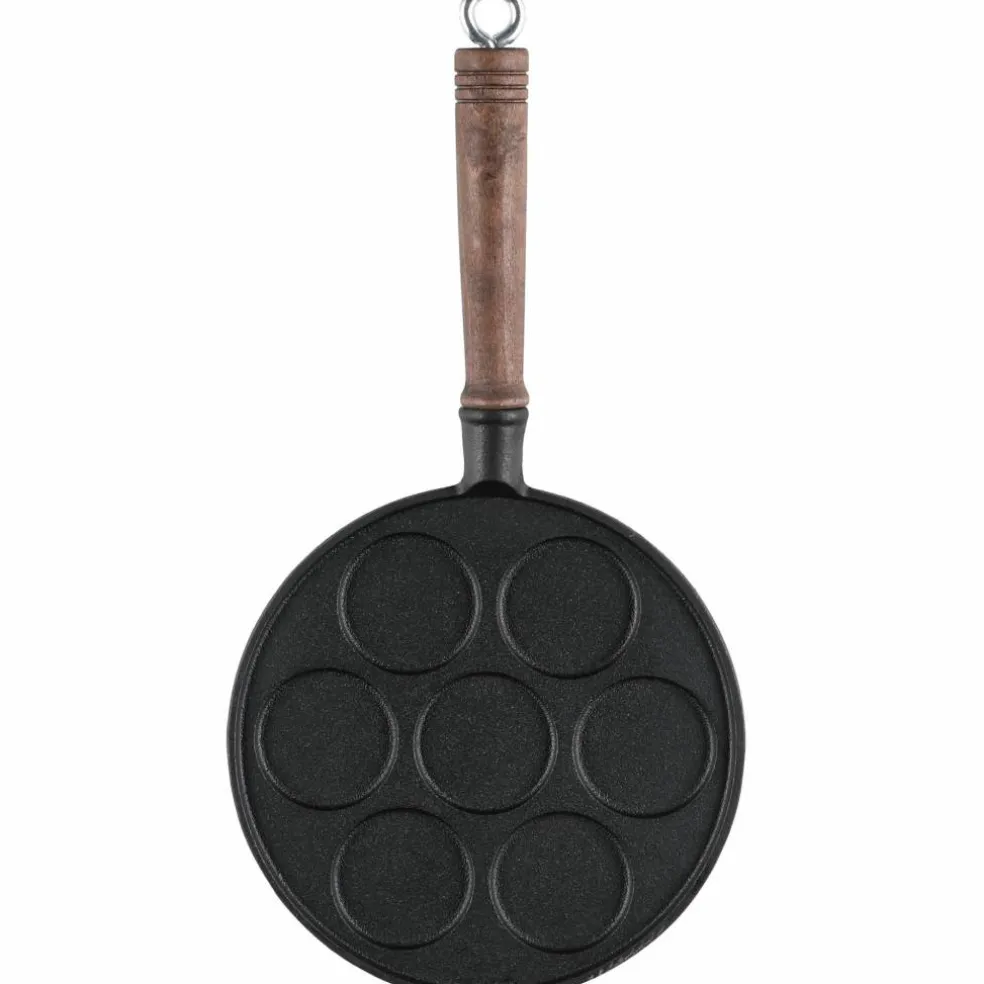 Pannkakspanna med trähandtag