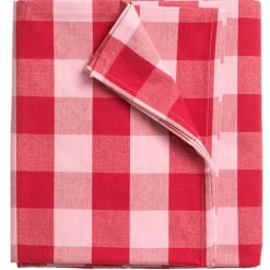 Paola bordsduk 145 × 145 cm, röd/rosa