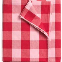 Paola bordsduk 180x145 cm, röd/rosa