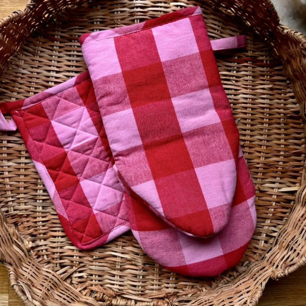 Paola grytvante 30×13 cm, röd/rosa