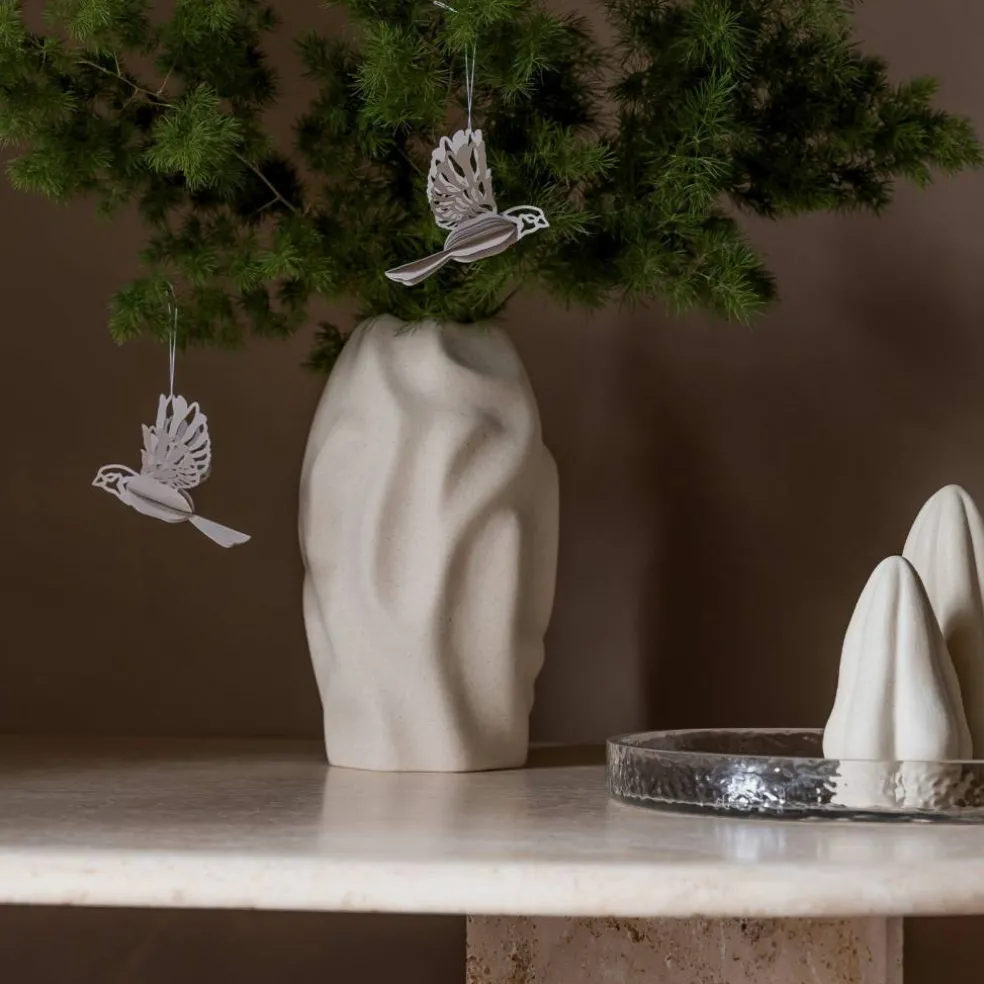 Paper Bird pappershänge 2-pack, sand