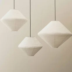 Paper Diamond lampskärm 80 cm, classic white