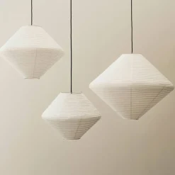 Paper Diamond lampskärm 60 cm, classic white