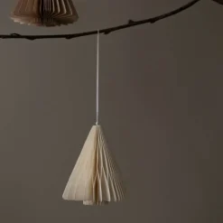 Paper Tree julgransdekoration, 7 cm, white