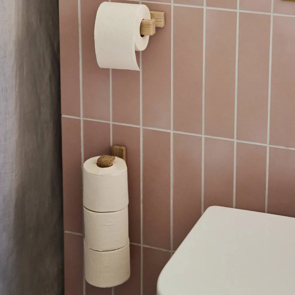 Pappershållare, mörkbetsad ask