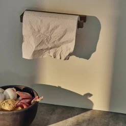 Pappershållare, mörkbetsad ask