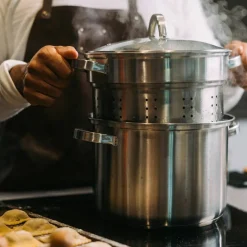 Pastagrytset med ånginsats + durkslag 7,5 liter