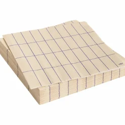 Pattern frukostservetter 20-pack, off-white/blue grid