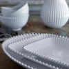 Pearl serveringsfat large, vit