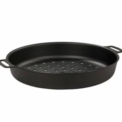 Perforerad grillform, Ø24 cm, kolstål