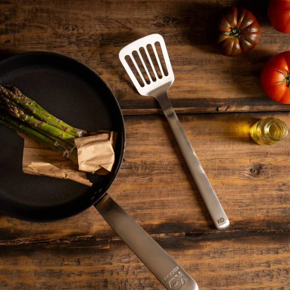 Perforerad stekspade 35 cm, rostfritt stål