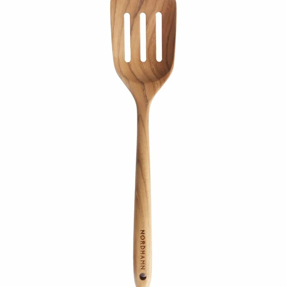 Perforerad stekspade 34 cm, teak