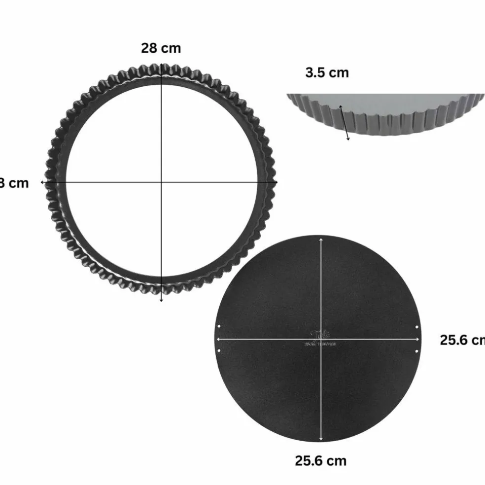 Performance pajform med lös botten 28 cm