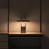 Pier bärbar LED-lampa 25 cm, borstat stål