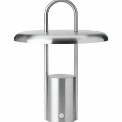Pier bärbar LED-lampa 25 cm, borstat stål
