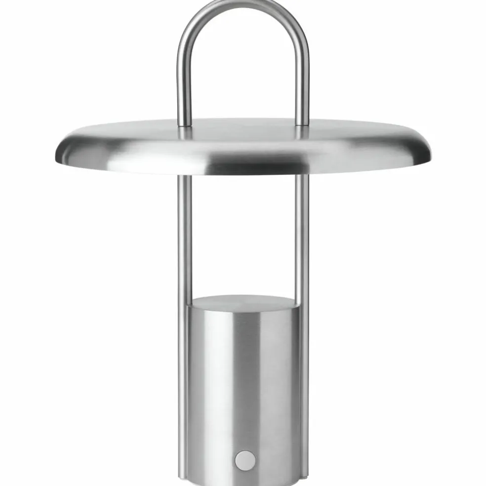 Pier bärbar LED-lampa 25 cm, borstat stål