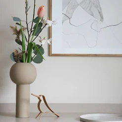 Pillar vas, 32 cm, sand