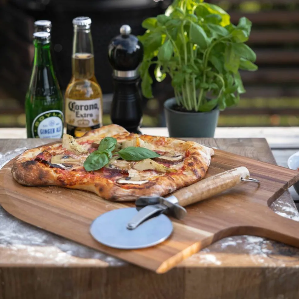 Pizzaspade Akaciaträ
